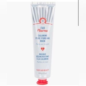 First Aid Beauty Calamine Mask with Red and Blue Accents